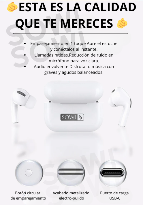 COMBO 4 EN 1 DIADEMA + AIRPODS + SMARTWATCH+ CORREAS🎁😍