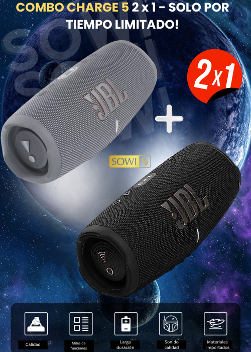PARLANTES CHARGE 5 2 x 1- SOLO POR TIEMPO LIMITADO! 😍