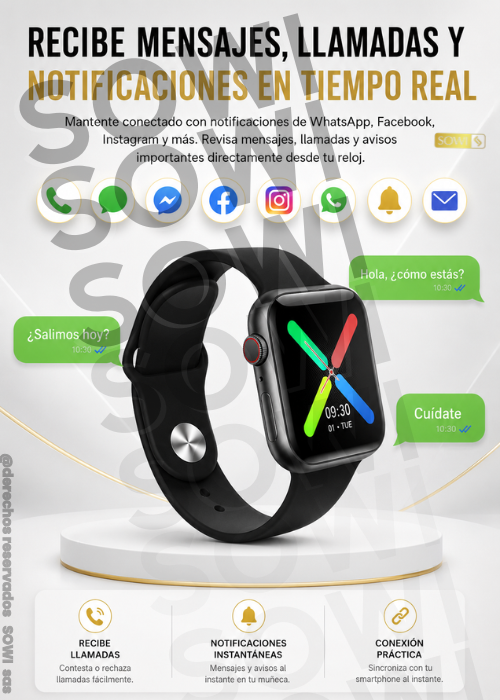 Combo Diadema Max + Termo inteligente + Smartwatch😍✅🚨