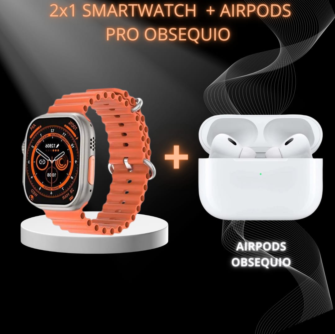 RELOJ SMARTWATCH +2 CORREAS+ AIRPODS 1.1 GRATIS®