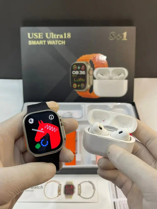 COMBO ULTRA (11 EN 1)+AIRPODS+8 CORREAS+PROTECTOR GRATIS 🎁