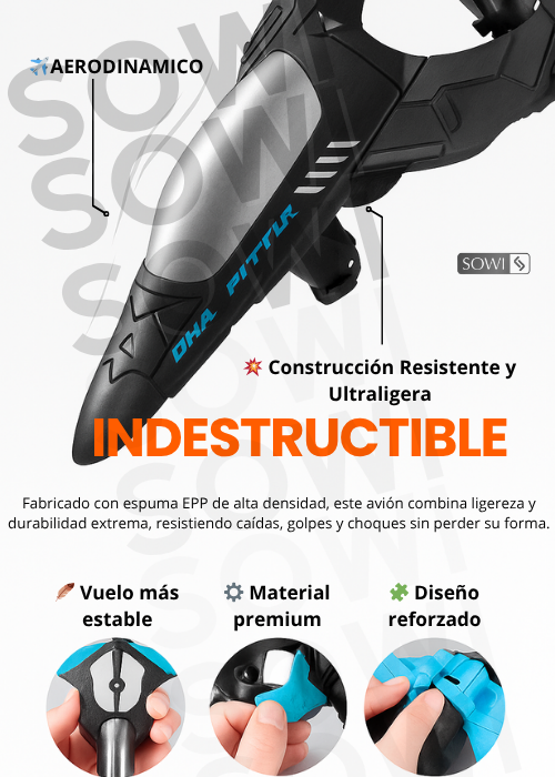 AVION INDESTRUCTIBLE 360 A CONTROL REMOTO✈️😍