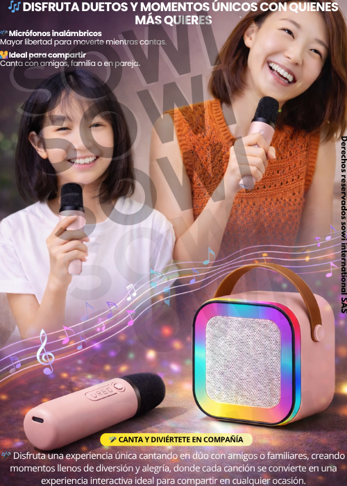 🎤COMBO KARAOKE + MICROFONO + DIADEMA + SMARTWATCH 😍