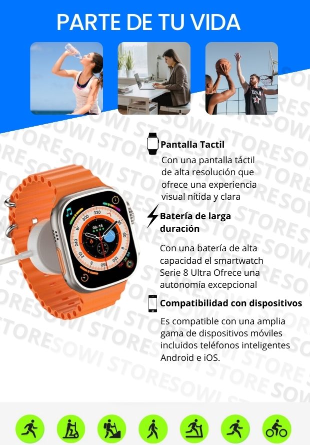 Combo Maleta Antirrobo Usb+ Reloj Inteligente+Termo Inteligente+ AirPods Obsequio®🎁