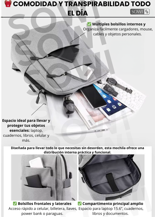 🚀 Pack 3 en 1 de alta calidad   Mochila + Bolso + Cartuchera de obsequio🎁