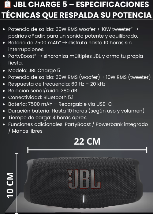 COMBO CHARGE 5 +GO4 2 x 1 - SOLO POR TIEMPO LIMITADO!