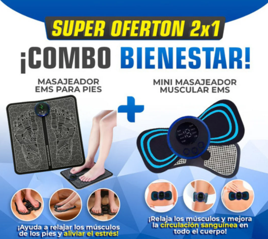 💆‍♂️Combo EMS Masajeador Para Pies+ Masajeador Muscular💆‍♂️