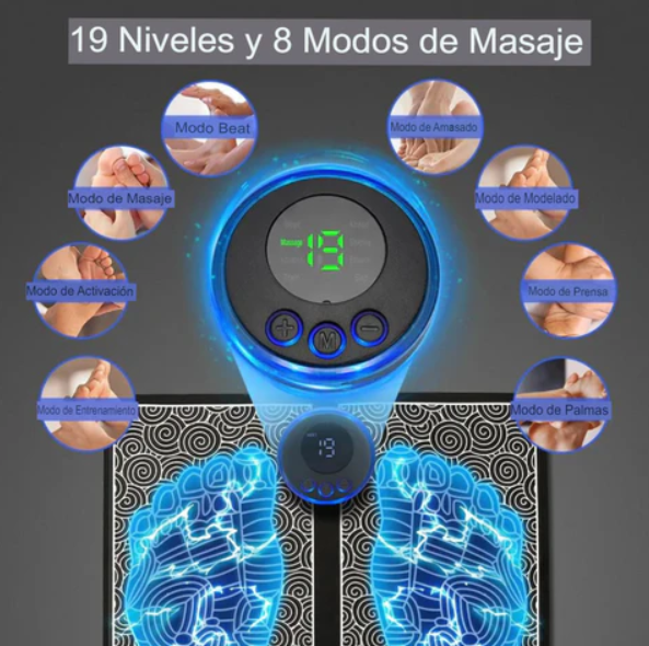 COMBO PISTOLA MASAJEADORA TERAPEUTICA + TAPETE MASAJEADOR 😍