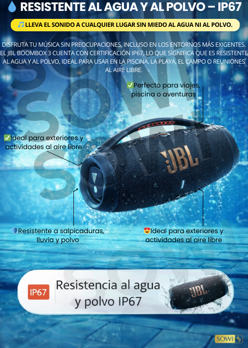 🔈Sonido Potente y Diseño Moderno Boombox 3 🔈